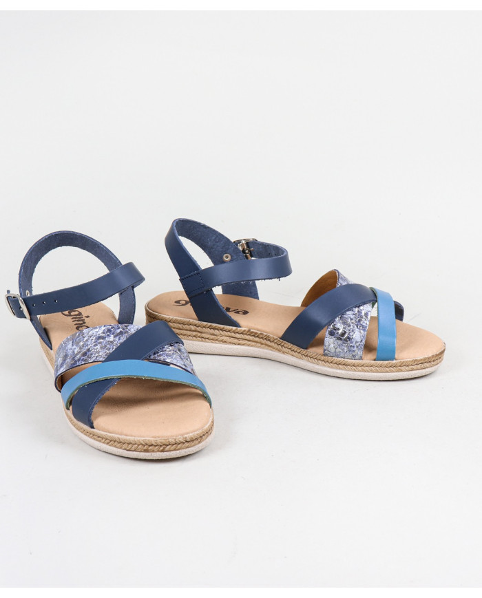 Sandalias de mujeres Ginova con tiras decoradas