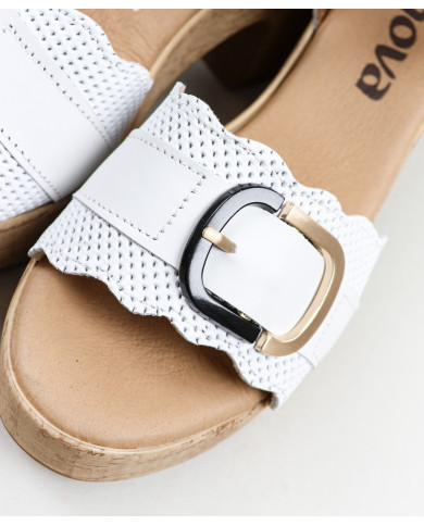 Sandalias de mujer Ginova con decoración de rayas