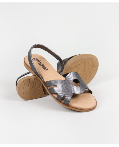 Sandalias de mujeres Ginova con elástico en la Franja