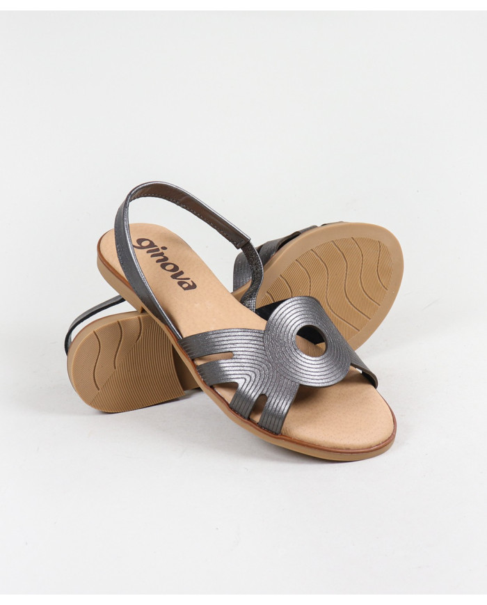 Ginova Women's Sandals with Elastic in the Strip