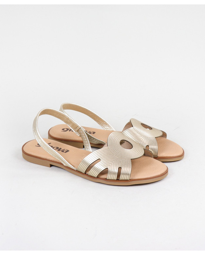 Sandalias de mujeres Ginova con elástico en la Franja