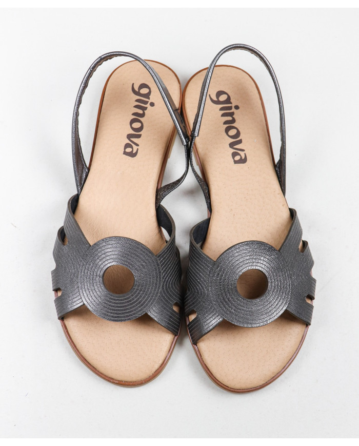 Ginova Women's Sandals with Elastic in the Strip