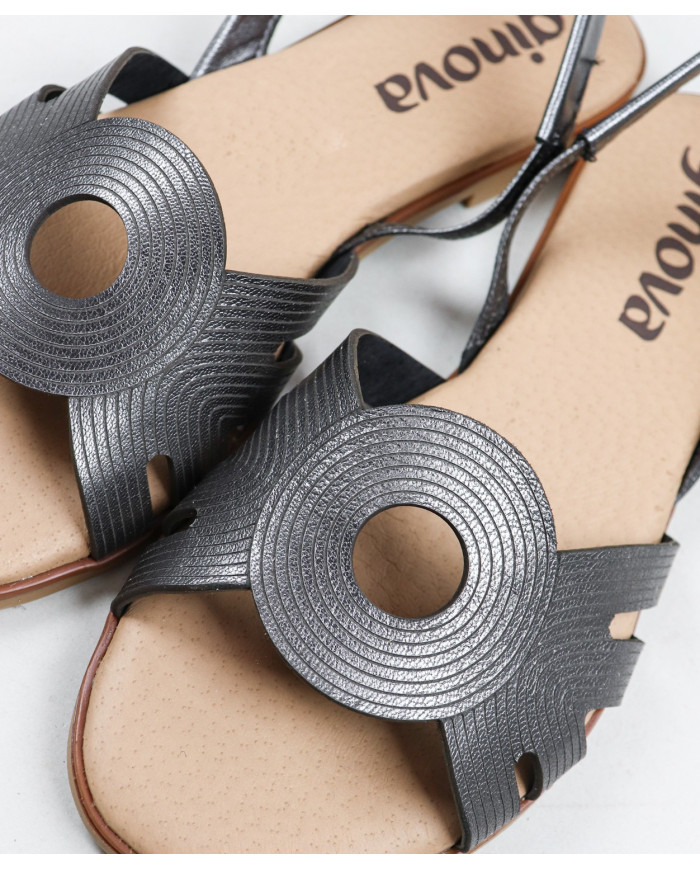 Ginova Women's Sandals with Elastic in the Strip