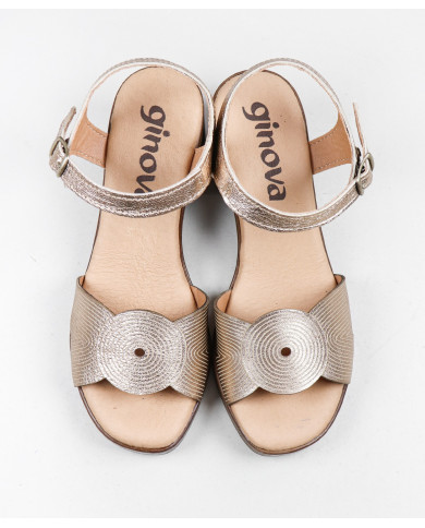 Sandalias de mujer Ginova con decoración de rayas