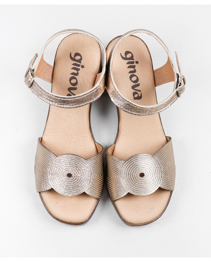 Sandalias de mujer Ginova con decoración de rayas