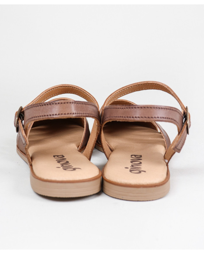 Sandalias femeninas Ginova Cerrada al frente