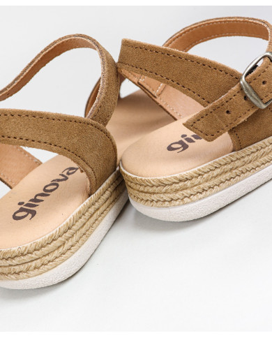 Sandalias de mujeres Ginova en Camurça