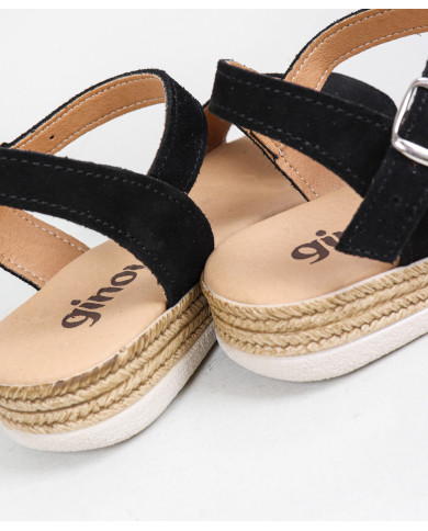 Sandalias de mujeres Ginova en Camurça