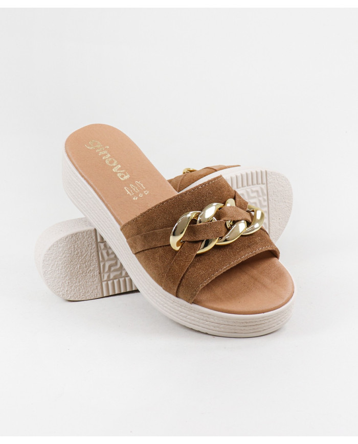 Ginova Women's Slippers on Platform