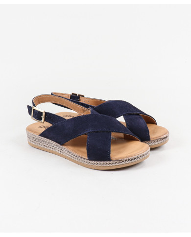 Ginova Women's Slippers with Cross Strips