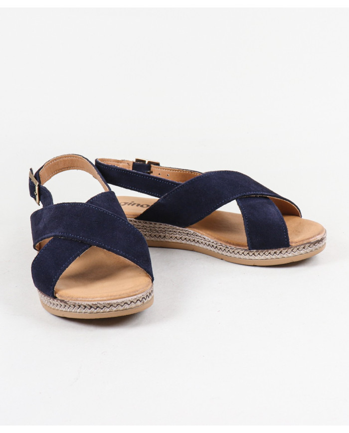 Ginova Women's Slippers with Cross Strips