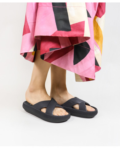 Black Slippers DeFonseca on Women's Platform