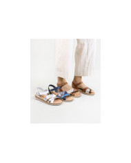 Sandalias de mujeres Ginova con tiras decoradas