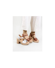 Sandalias de mujer Ginova con decoración de rayas