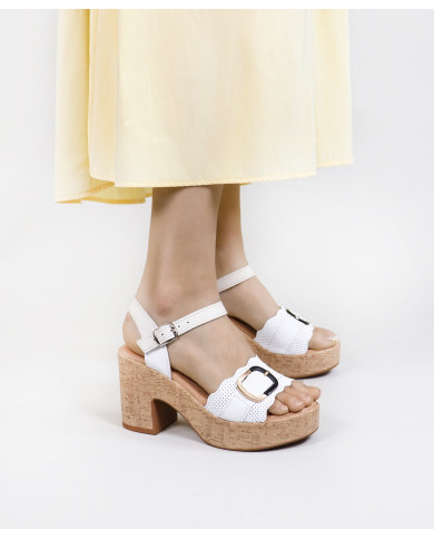 Sandalias de mujer Ginova con decoración de rayas