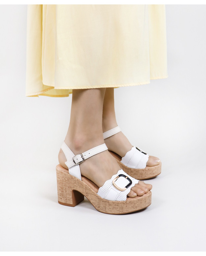 Sandalias de mujer Ginova con decoración de rayas