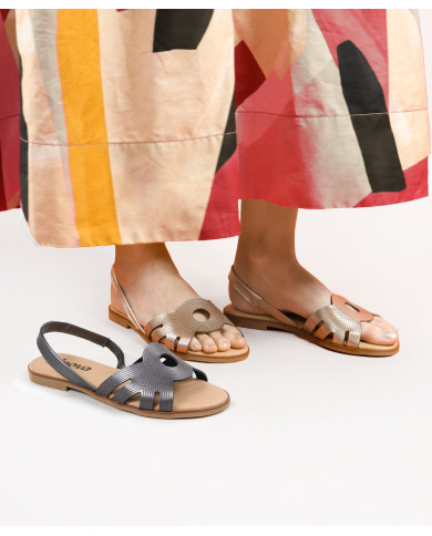 Ginova Women's Sandals with Elastic in the Strip