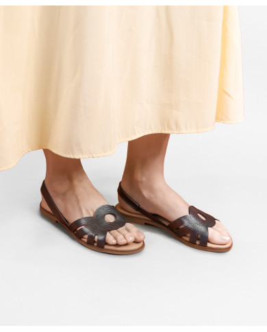 Sandalias de mujeres Ginova con elástico en la Franja