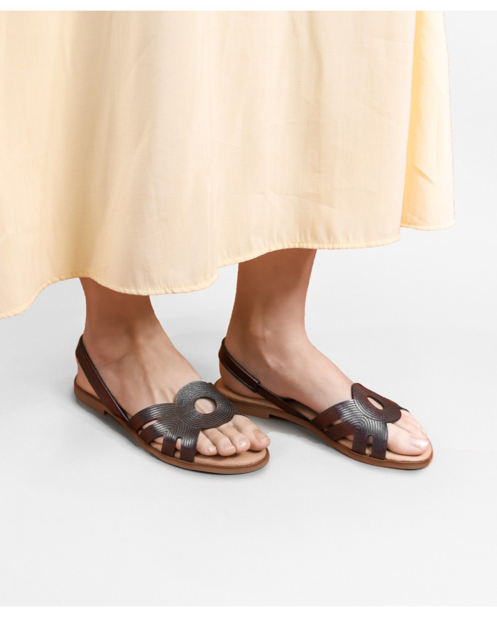 Ginova Women's Sandals with Elastic in the Strip