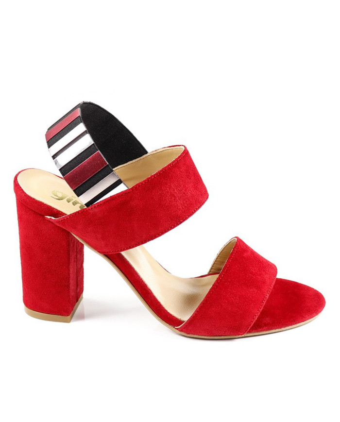 Elegantes sandalias de mujeres Ginova con elástico