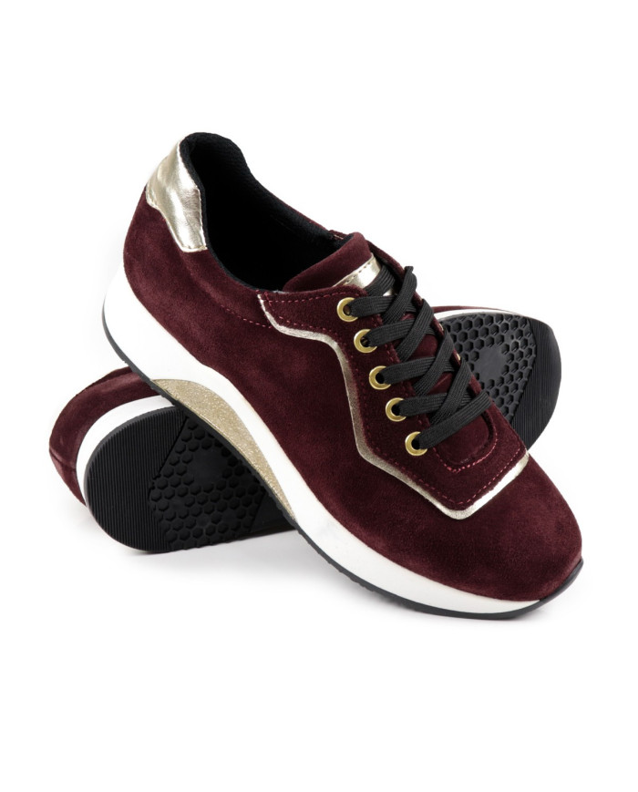 Women's Bordo shoes Ginova in Camurça