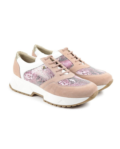 Pink Ladies Trainers with Cobra Pattern