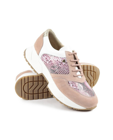 Pink Ladies Trainers with Cobra Pattern