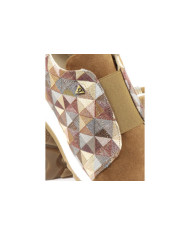 Ladies Camel Trainers with Geometric Pattern