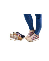 Sapatilhas de Senhora com Padrão Geométrico