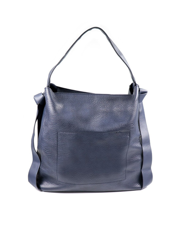 Mala de Senhora Azul Espaçosa de Mão