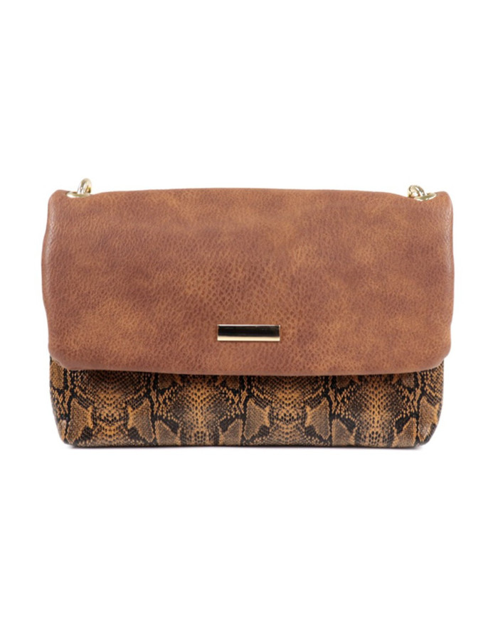 Lady Camel Tiracolo Case with Cobra Pattern