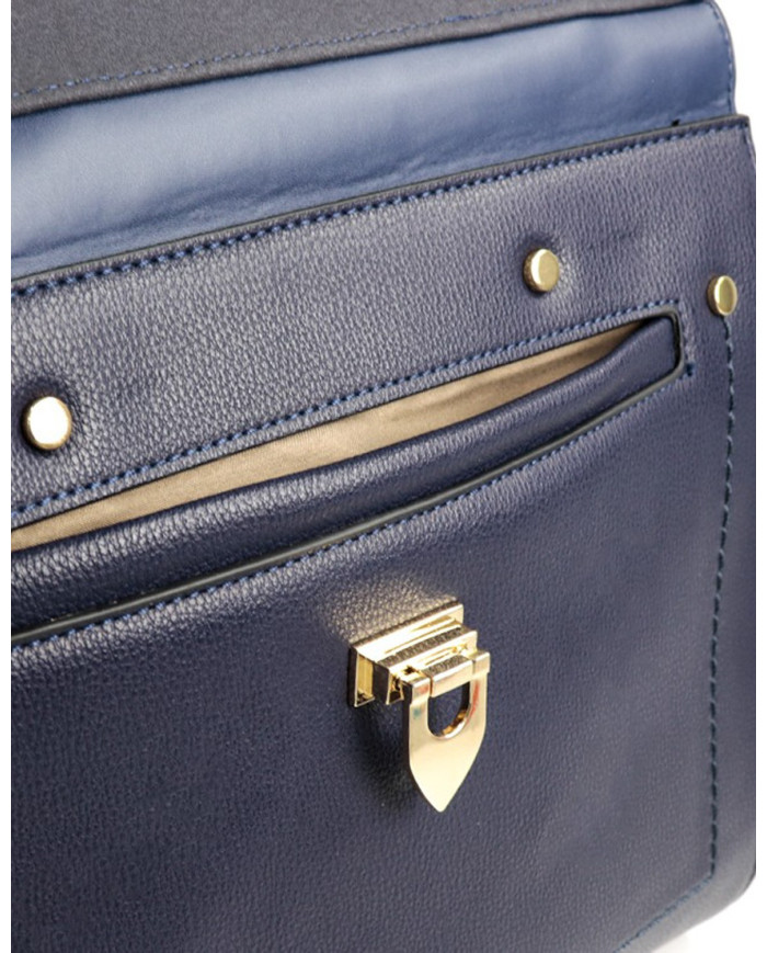 Blue Lady Bag with Golden Application