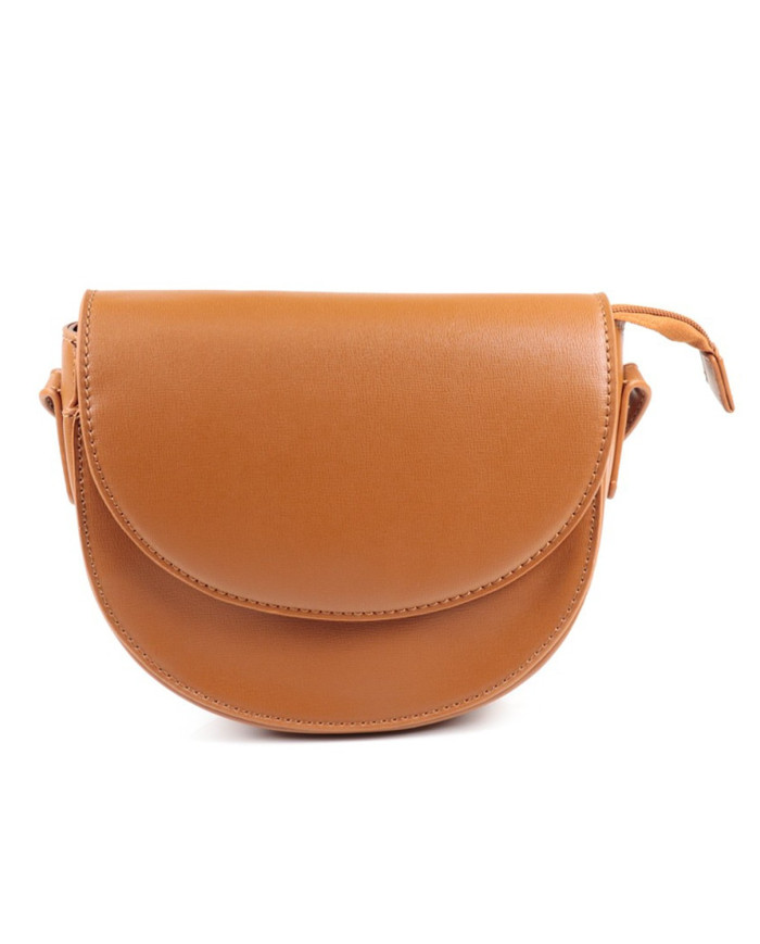 Lady Camel Simple Stripe Bag with Oval Lines