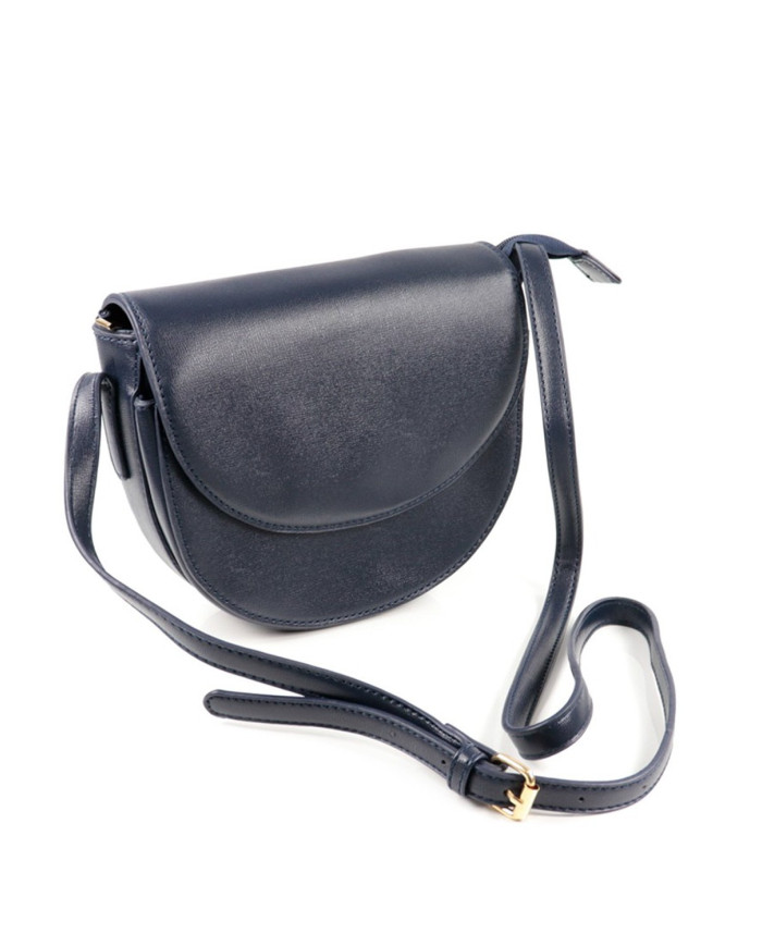 Simple Stripe Blue Lady Bag with Oval Lines