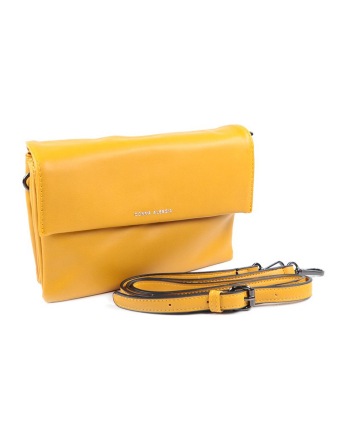 Simple Lady Bag Mustard with Removable Stripe