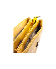 Sencillo bolso de señora mostaza con tira extraíble