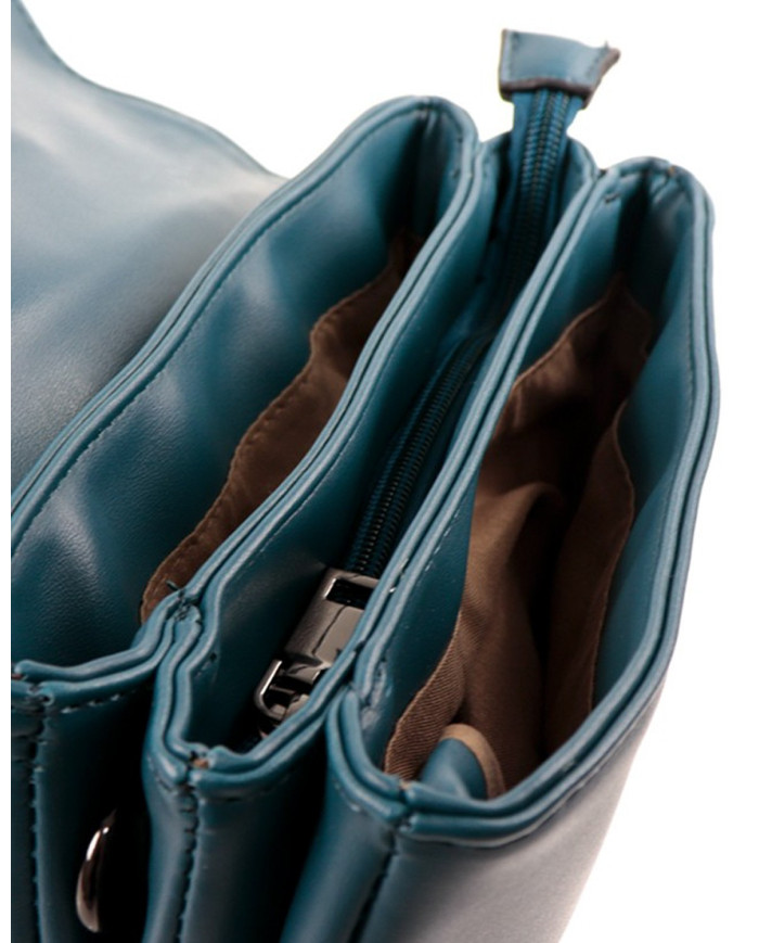 Simple Blue Ladies Case with Removable Stripe