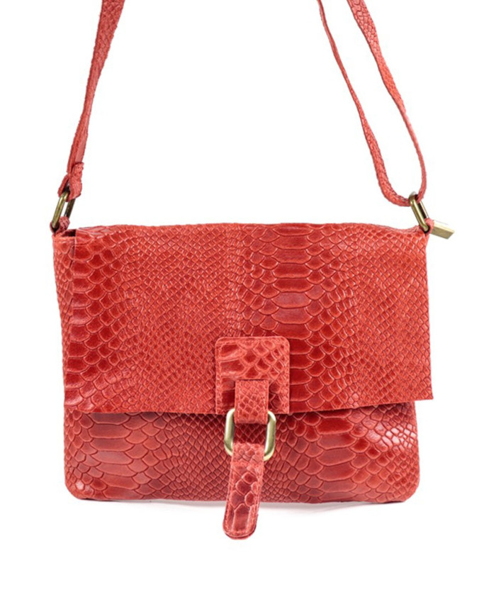 Mala Vermelha de Senhora de Traçar em Croco