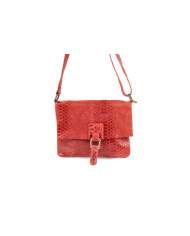 Bolsa de ganchillo de la señora roja en Croco