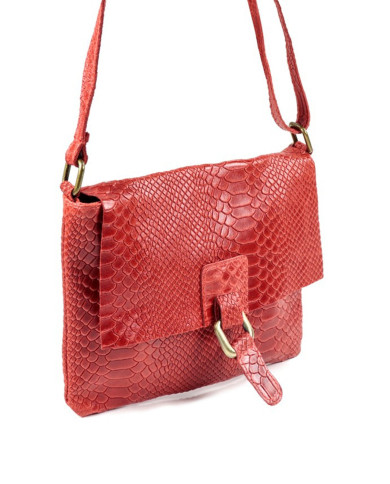 Bolsa de ganchillo de la señora roja en Croco
