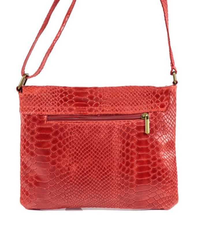 Bolsa de ganchillo de la señora roja en Croco