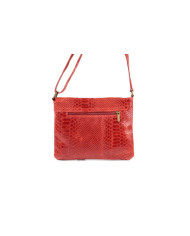 Red Lady's Crochet Bag in Croco