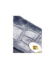 Mala Azul de Senhora em Pele Pequena