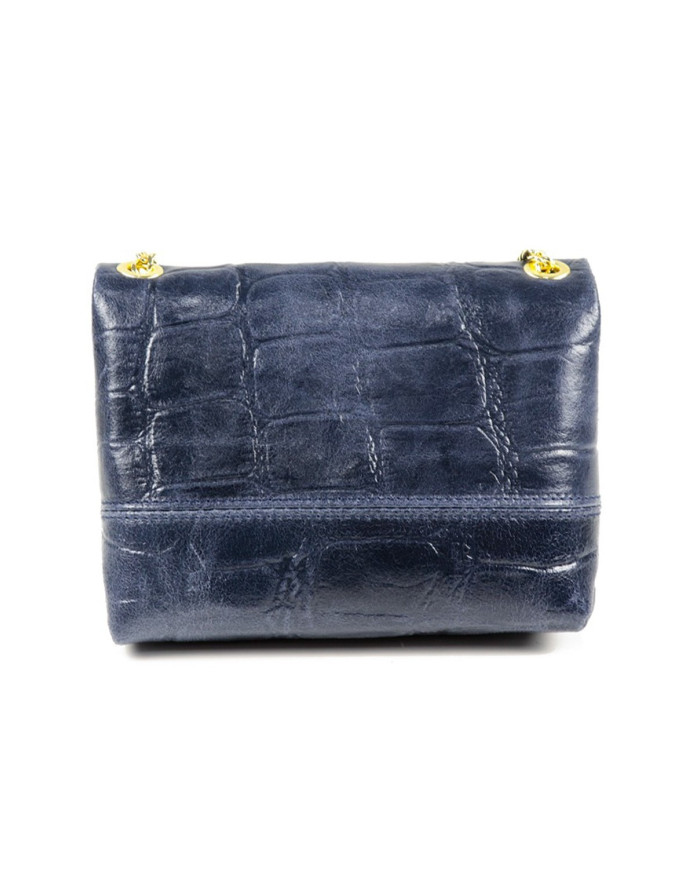 Bolsa azul de Lady en pequeña piel