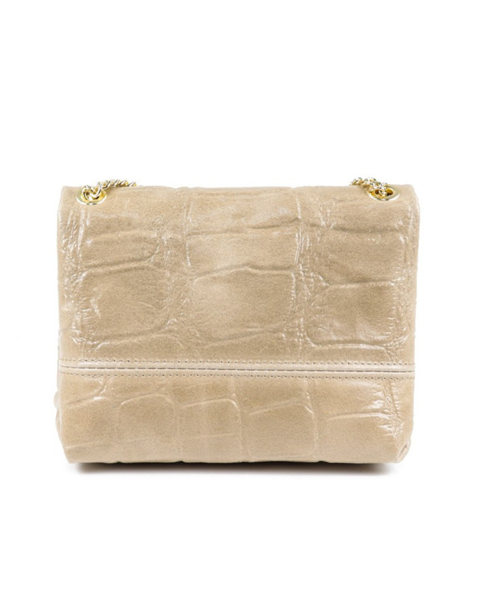 Lady Taupe Bag in Small Skin