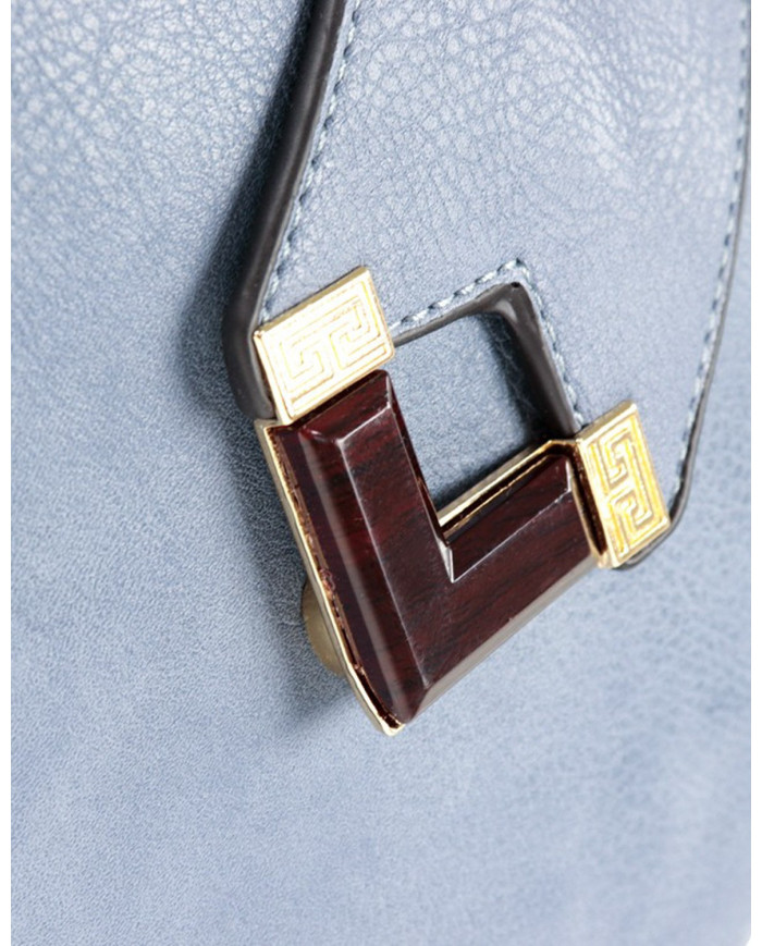 Mala Azul de Senhora Oval