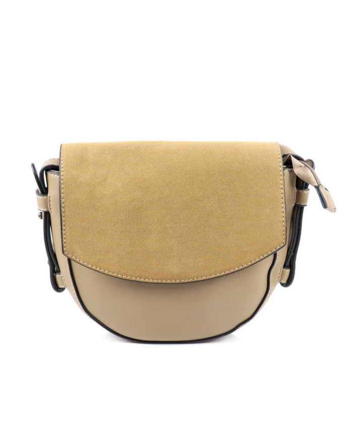 Ma'am Taupe Stripe Bag of Oval Lines