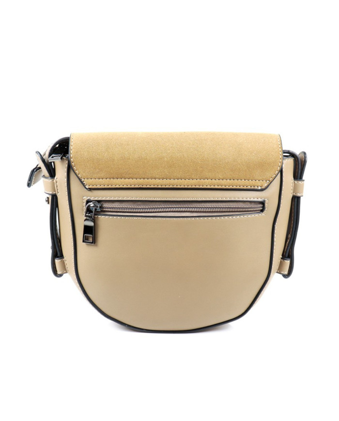 Ma'am Taupe Stripe Bag of Oval Lines