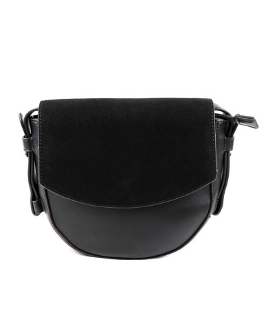 Ladies' Bag in Black Oval Lines Stripe