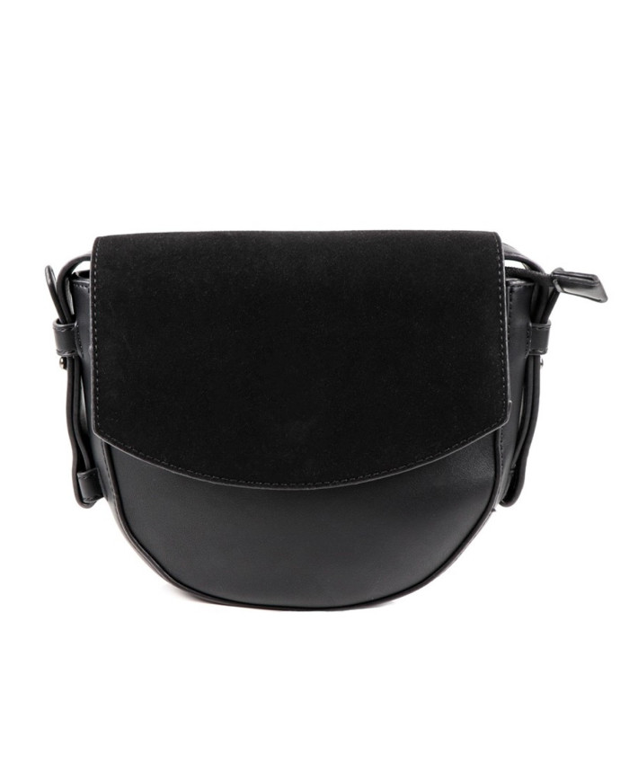 Ladies' Bag in Black Oval Lines Stripe